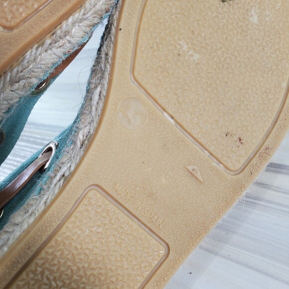Maypol EU 40 Spain Seafoam Green Espadrille Ballet Flat Anthropologie - Picture 7 of 9